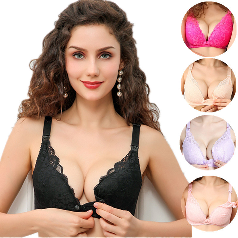Lace Cotton Maternity Nursing Bra