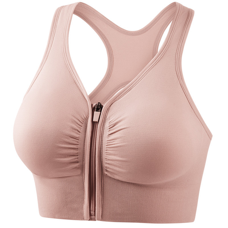 Front-Zip Shockproof Sports Bra - Image 4