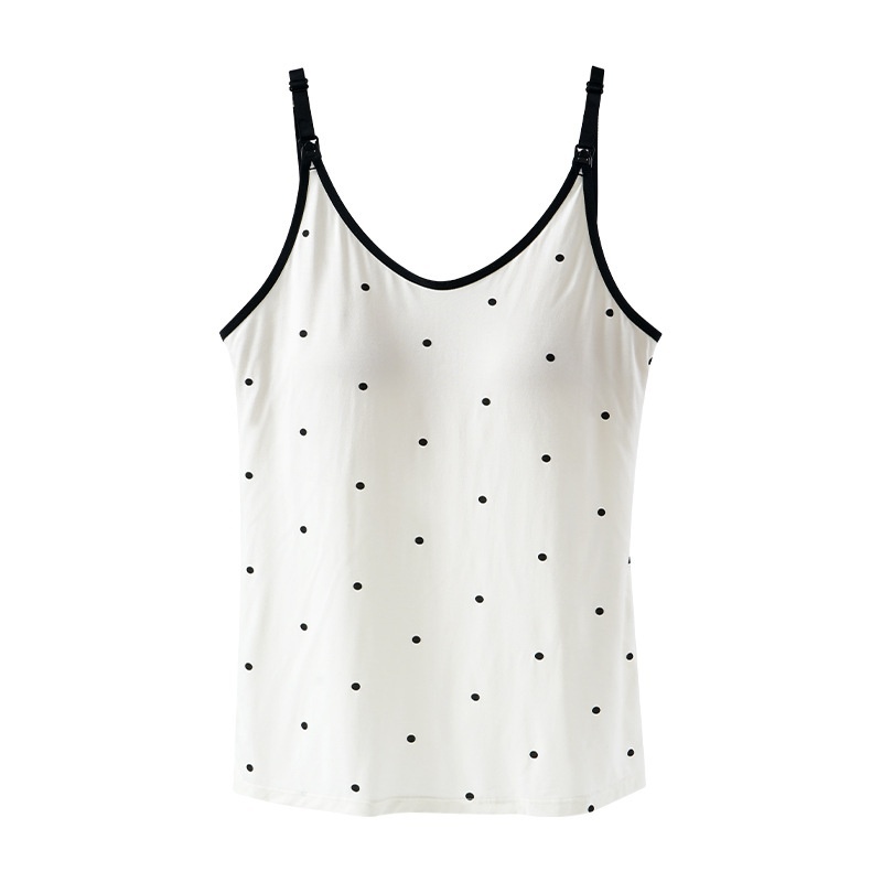 Pregnant Women Polka Dot Nursing Camisole Wear-free Bra